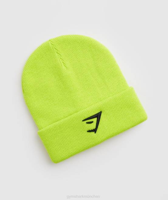 reaktives Grün Zubehör Gymshark unisex Haifischkopf-Mütze 04P81141