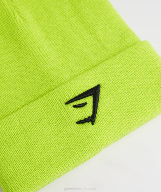 reaktives Grün Zubehör Gymshark unisex Haifischkopf-Mütze 04P81141