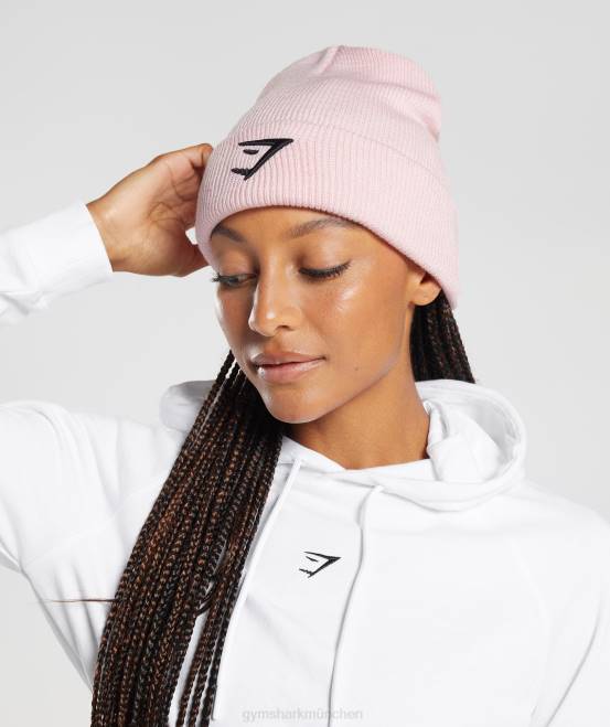 süßes Rosa Zubehör Gymshark unisex Haifischkopf-Mütze 04P81143