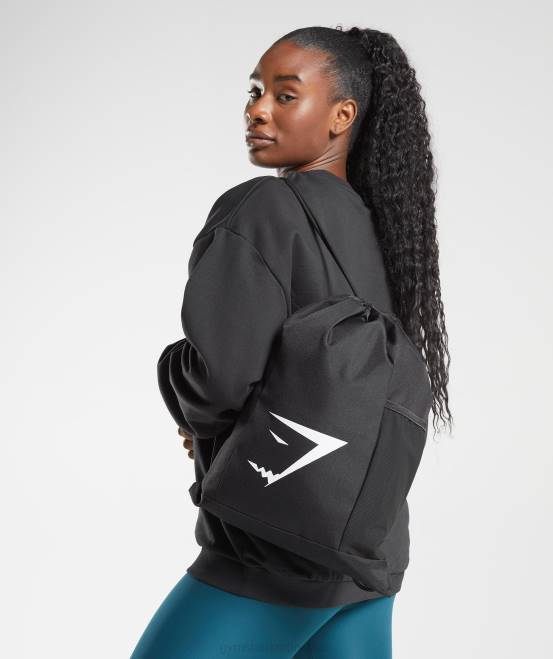 Schwarz Zubehör Gymshark unisex Sharkhead-Turnbeutel 04P81070