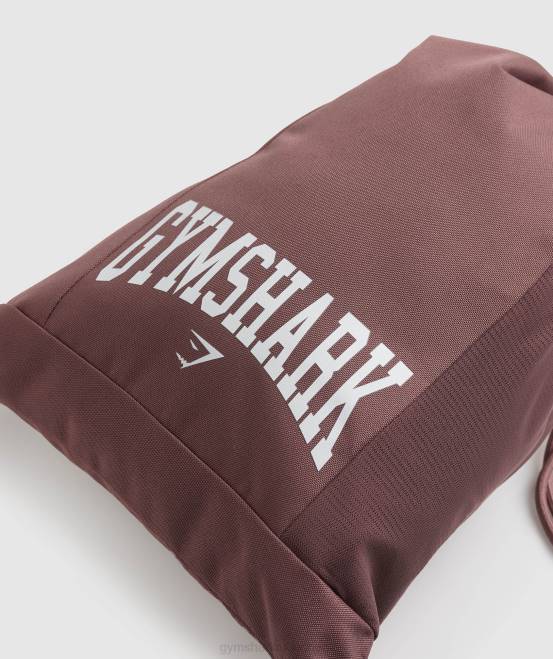 Staubiges Kastanienbraun (ausverkauft) Zubehör Gymshark unisex College-Turnbeutel 04P81073