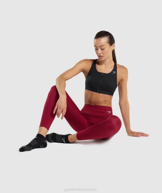 Schwarz Zubehör Gymshark unisex Knöchel-Performance-Socken 04P81103