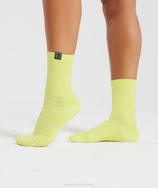 Seetang grün Zubehör Gymshark unisex Whitney Tab Crew-Socken, 1 Stück 04P81090