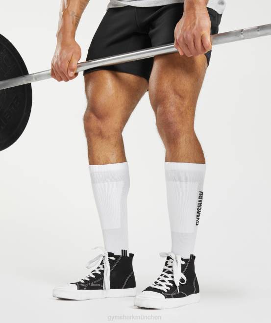 Weiß Zubehör Gymshark unisex Gewichthebersocken 04P81098