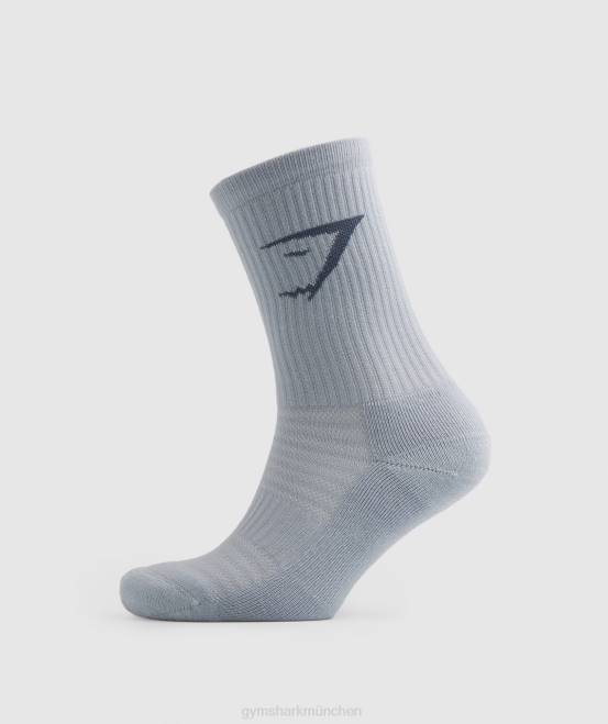 grün/grau/blau Zubehör Gymshark unisex Crew-Socken 3er-Pack 04P81099